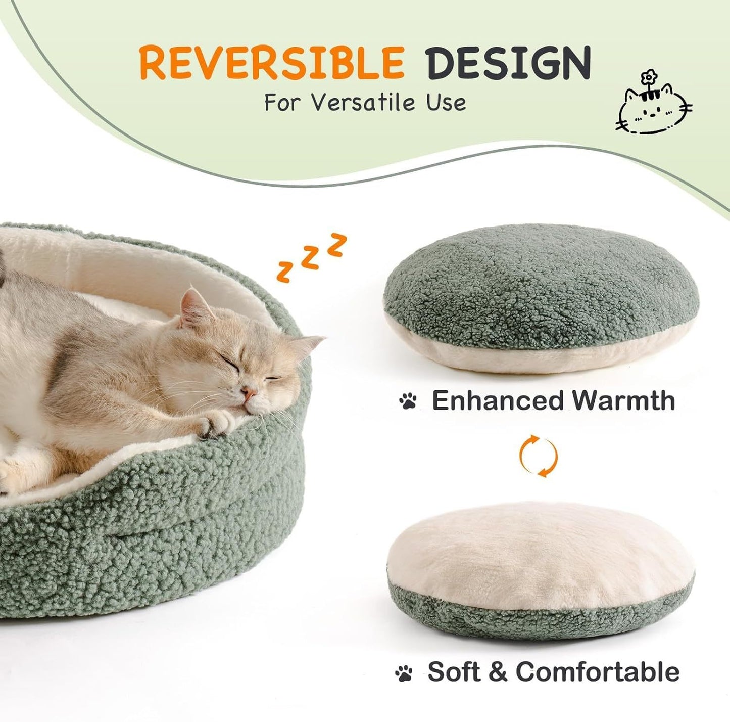 Pet Bed For Cats & Small Dogs