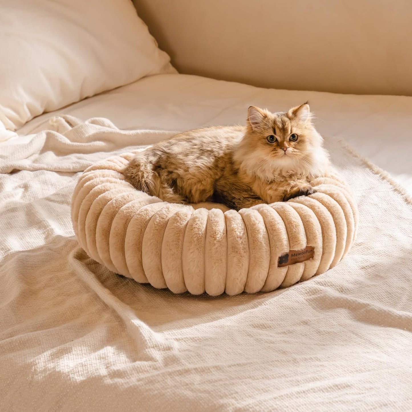 Washable Round Pet Bed