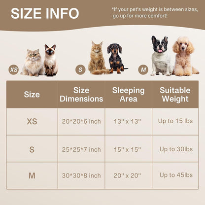 Washable Round Pet Bed