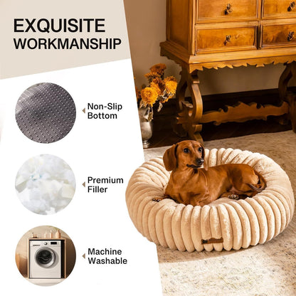 Washable Round Pet Bed
