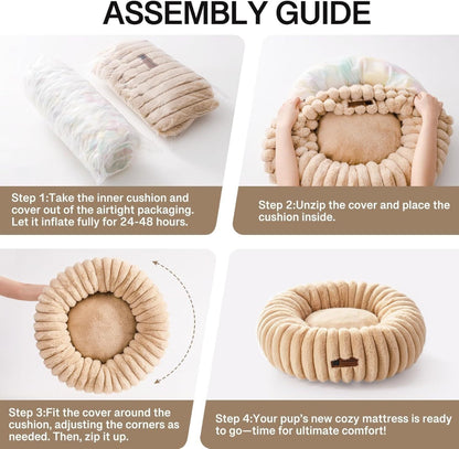 Washable Round Pet Bed
