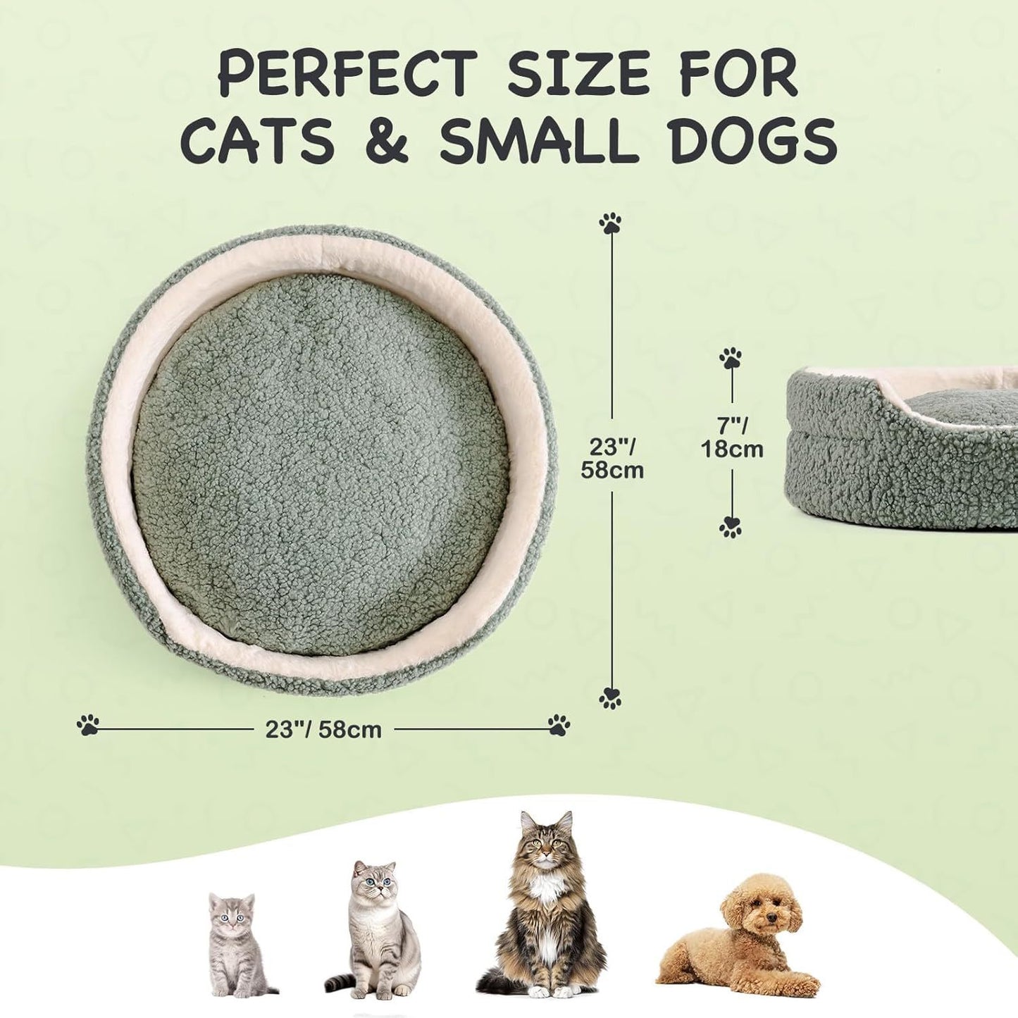 Pet Bed For Cats & Small Dogs